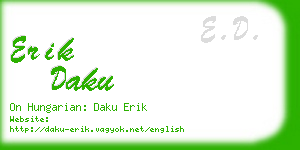 erik daku business card